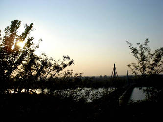 Sunset and bridge...