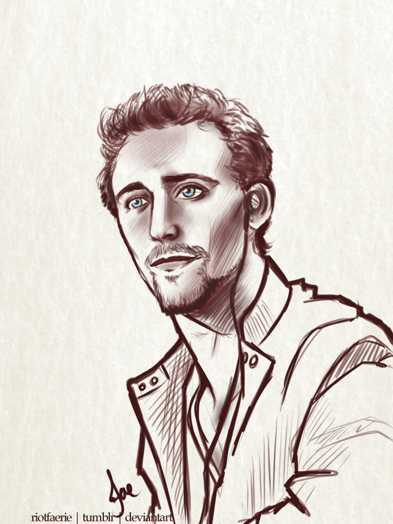 Tom Hiddleston - Midnight Sketch by riotfaerie on DeviantArt Tom Hiddleston - Midnight Sketch by riotfaerie on DeviantArt