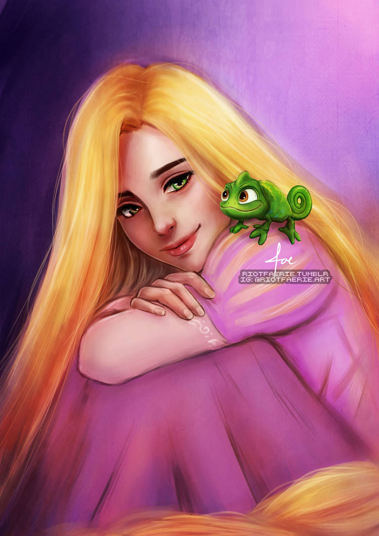 Rapunzel And Pascal By Riotfaerie On DeviantArt rapunzel-and-pascal-by-riotfaerie-on-deviantart