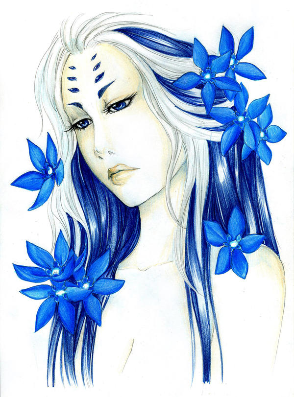 - Gift - Nissa with blue Gentian -