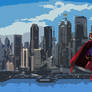 Play Arts Kai Superman in Smallville's Metropolis