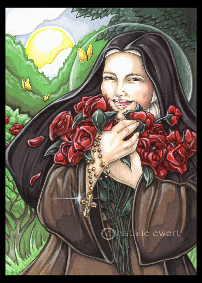 Laughing Saint Therese by natamon