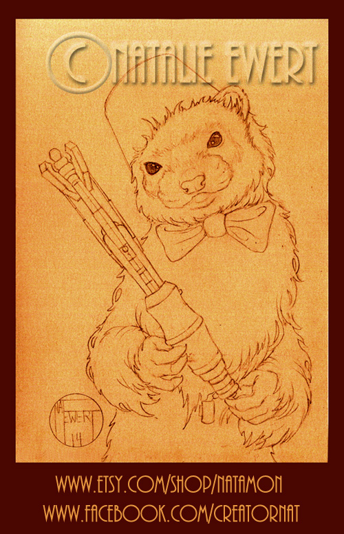 The 11th Doctor Who as a Ferret, Work In Progress.