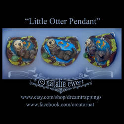 The Little Otter and Amethyst Pendant