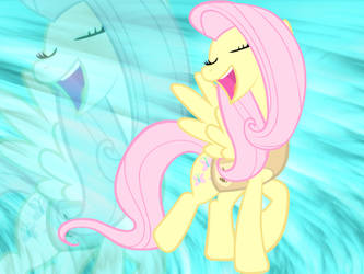 Singing Fluttershy wallpaper