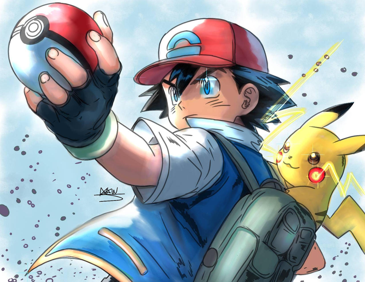 Ash Ketchum Digital Painting By Artistdaj On DeviantArt ash-ketchum-digital-painting-by-artistdaj-on-deviantart