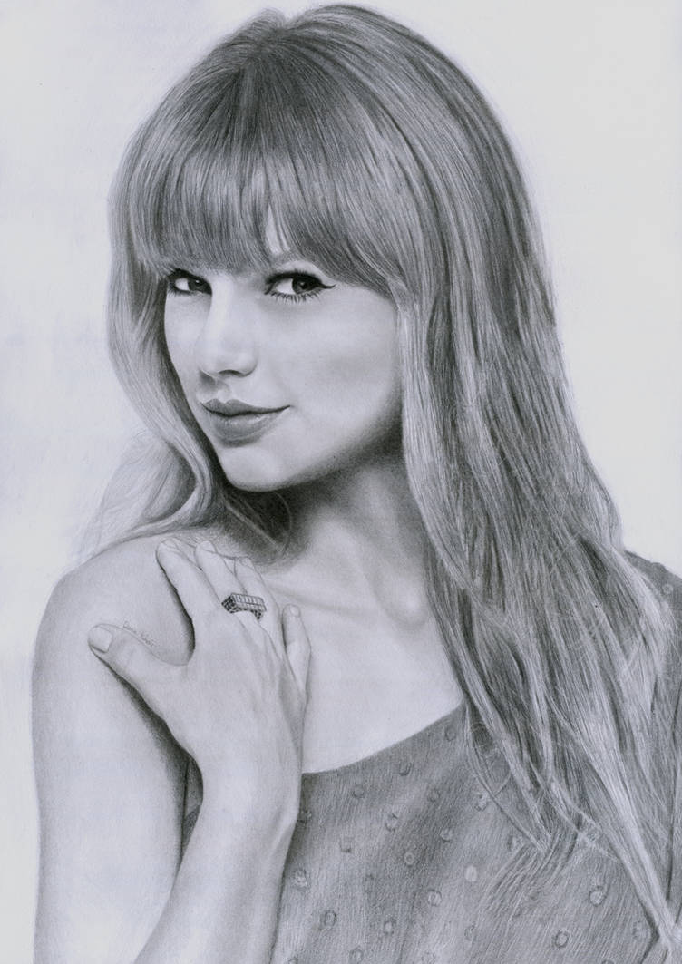 My Portrait Drawing of Taylor Swift #2 by Dean9001 on DeviantArt