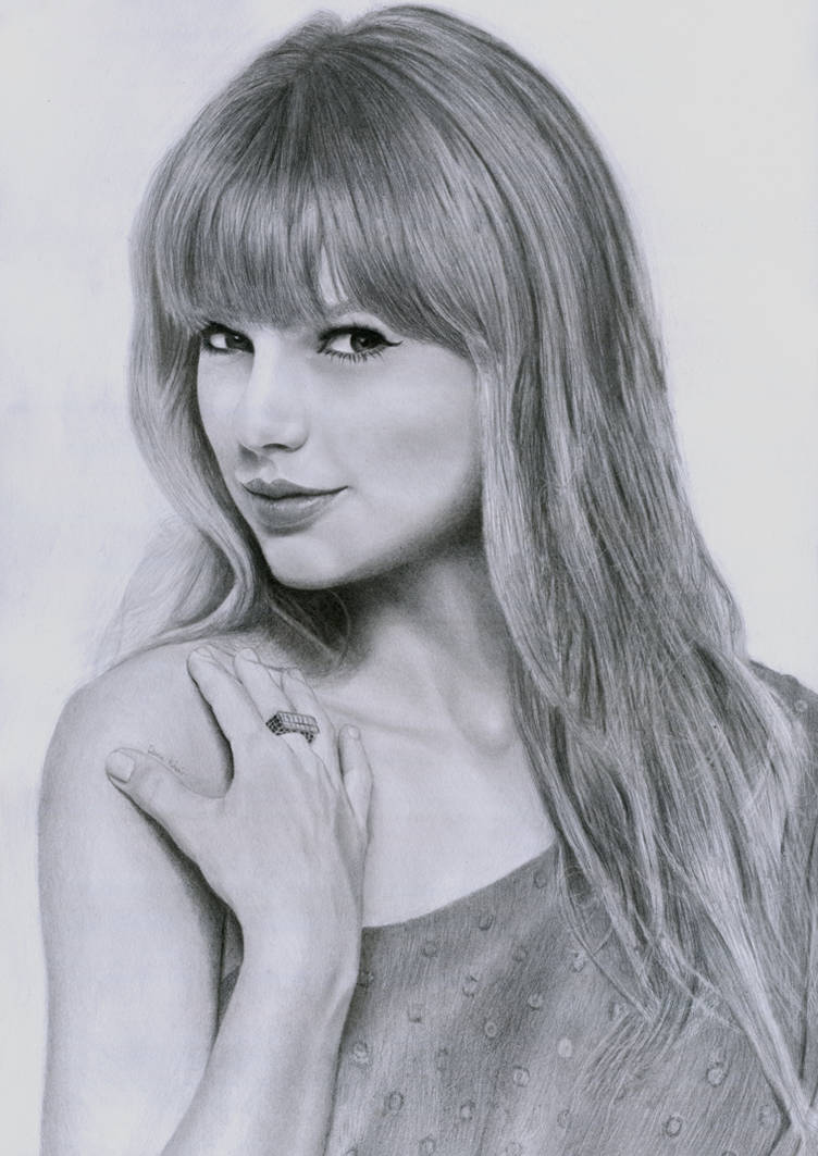 My Portrait Drawing of Taylor Swift 2 by Dean9001 on DeviantArt