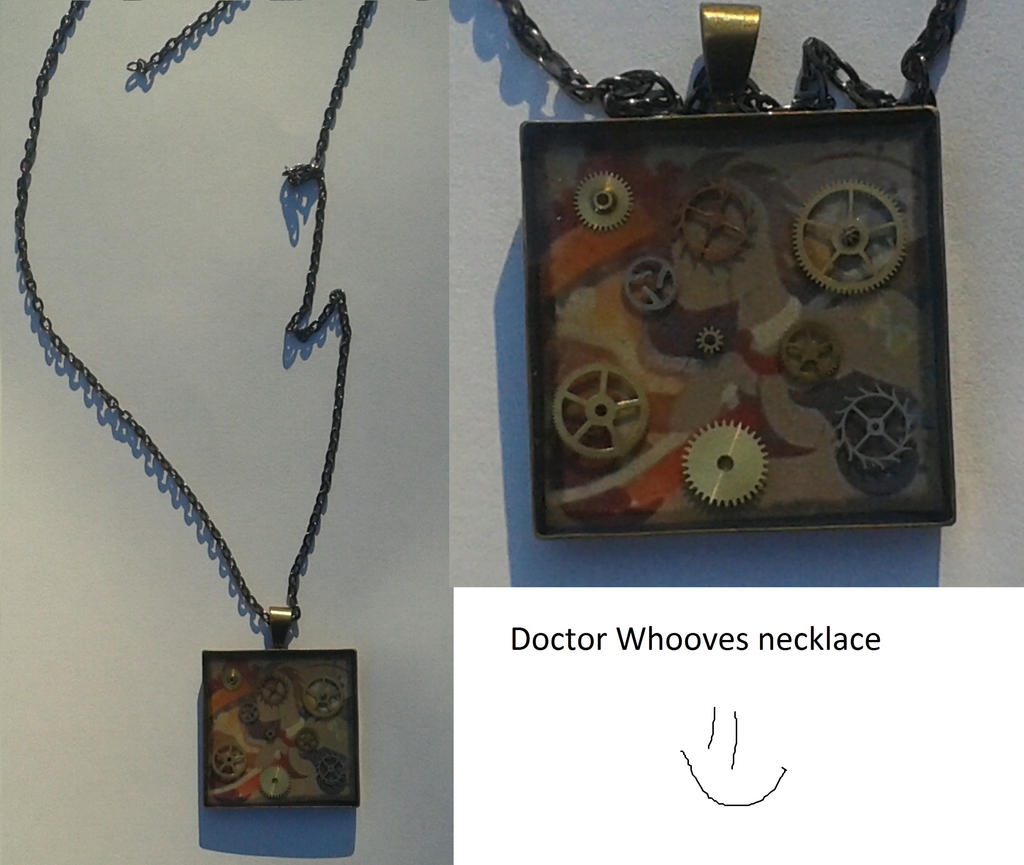 Doctor Whooves necklace