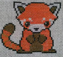 Red Panda Cross Stitch