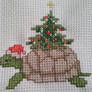 Christmas Turtle Cross Stitch