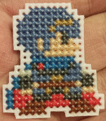 Fire Emblem Marth cross stitch