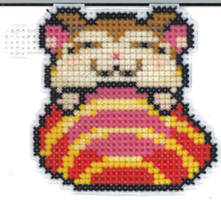 Hamtaro: Snoozer cross stitch