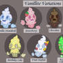 PKMN-Vanillite Variations