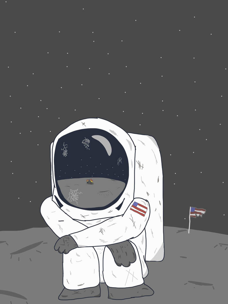 Stranded Spaceman by HoodedSushi on DeviantArt