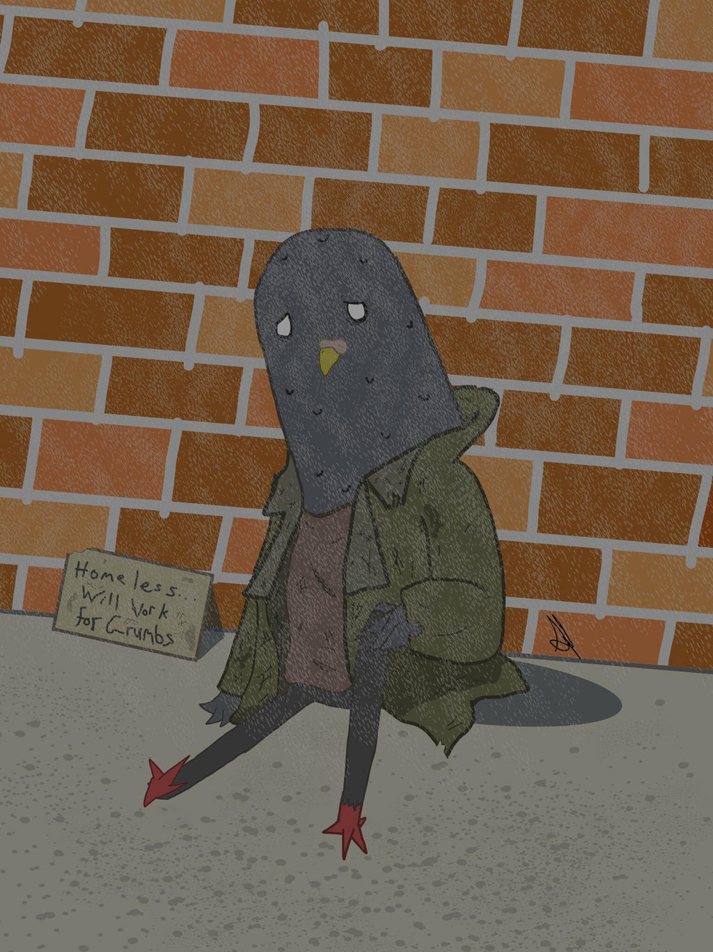 Pigeon homeless NY Daily