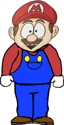 Mario in South Park style