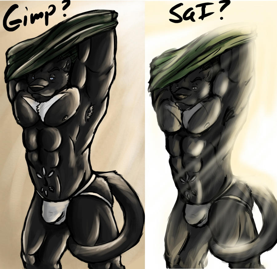 Gimp Vs Sai By Amwulf On Deviantart Gimp Vs Sai By Amwulf On Deviantart