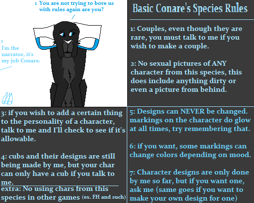 Conares Species Basic Rules