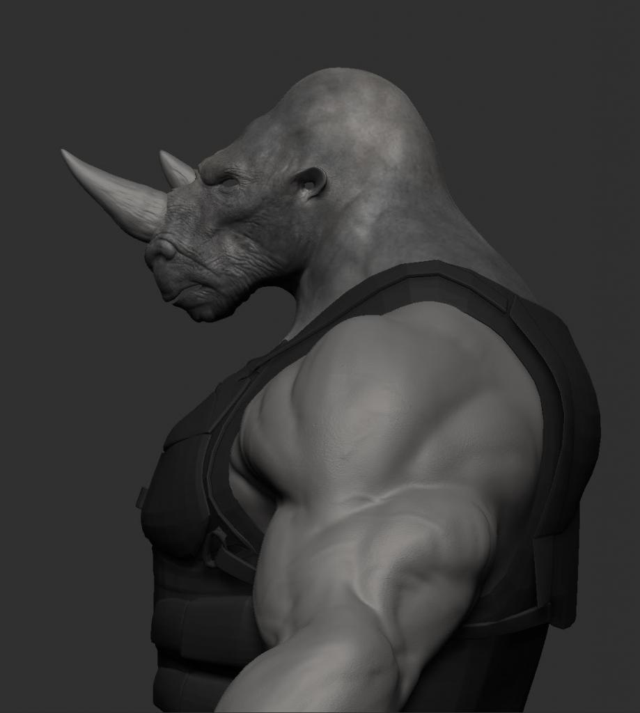 Old Zbrush Unfinished Rocksteady Model