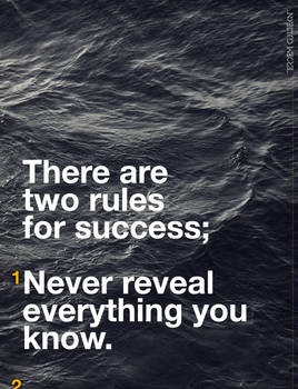 rules for success.