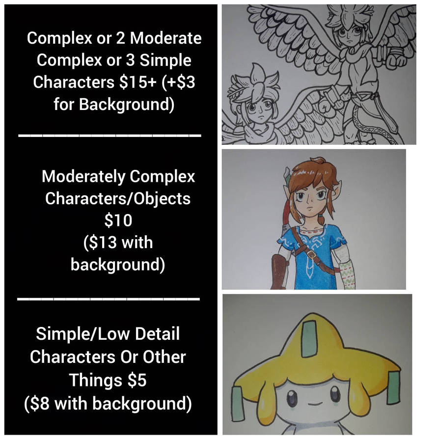 COMMISION PRICE CARD by ErnestoLechuga on DeviantArt