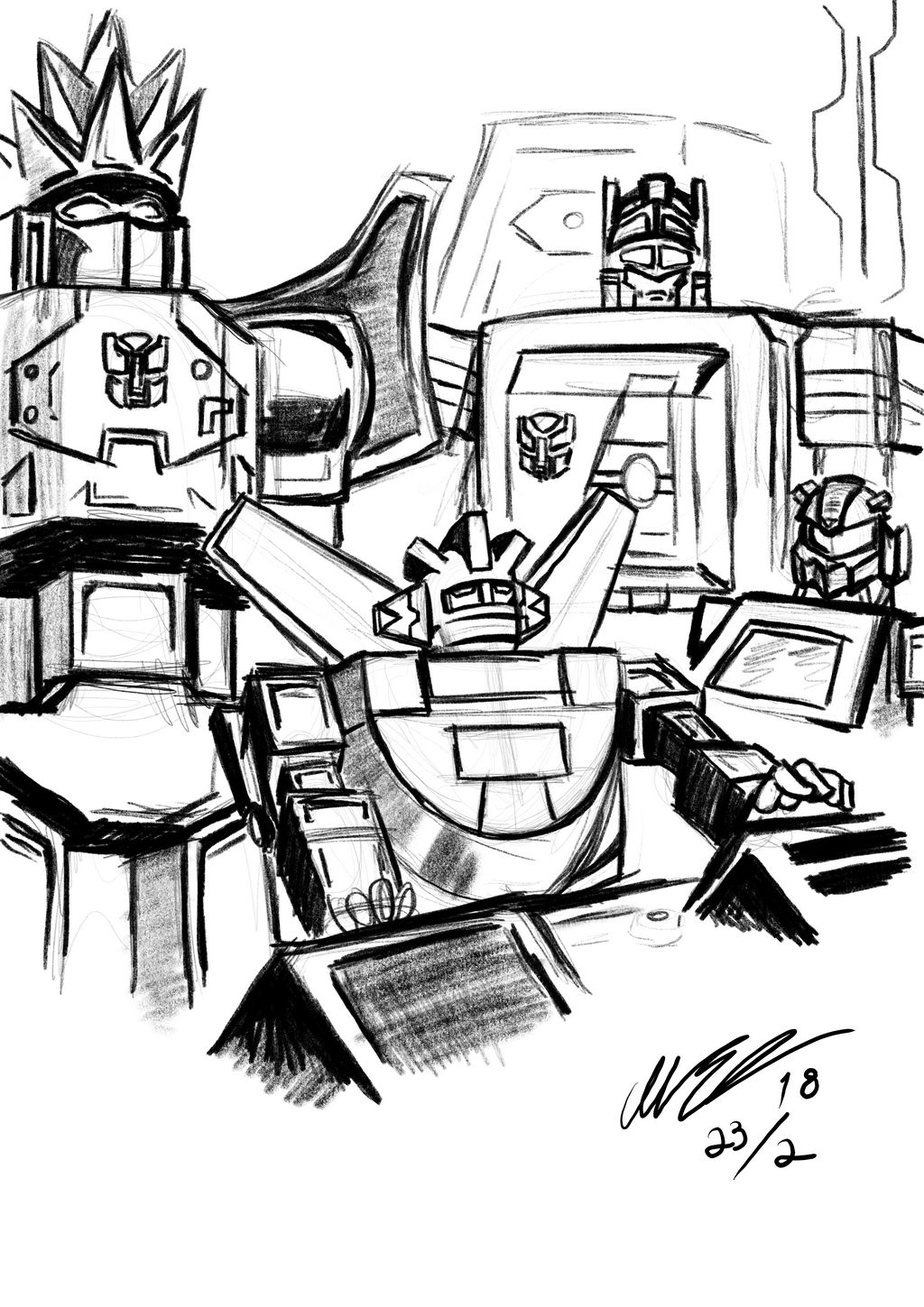 Transformers Butler Drawing Transformers sketch 23 by MalinSasse on DeviantArt