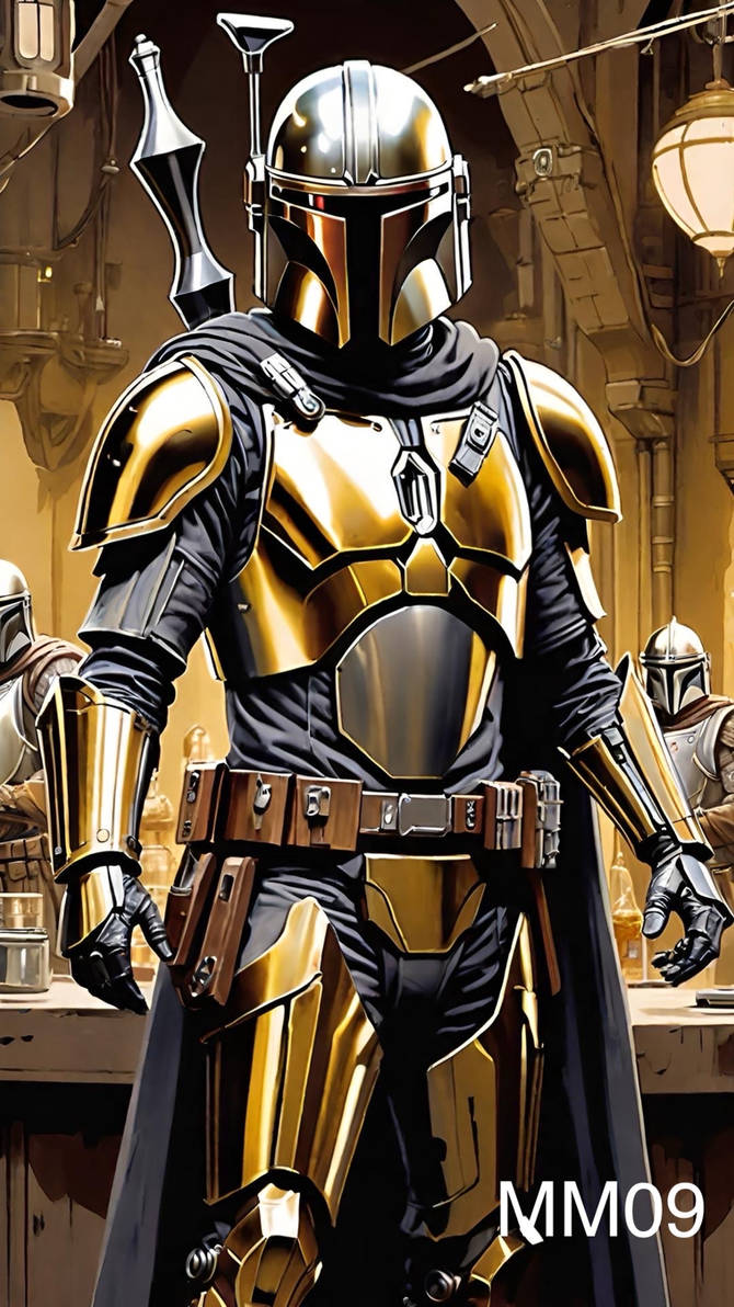 Golden Mandalorian by Mau0128 on DeviantArt