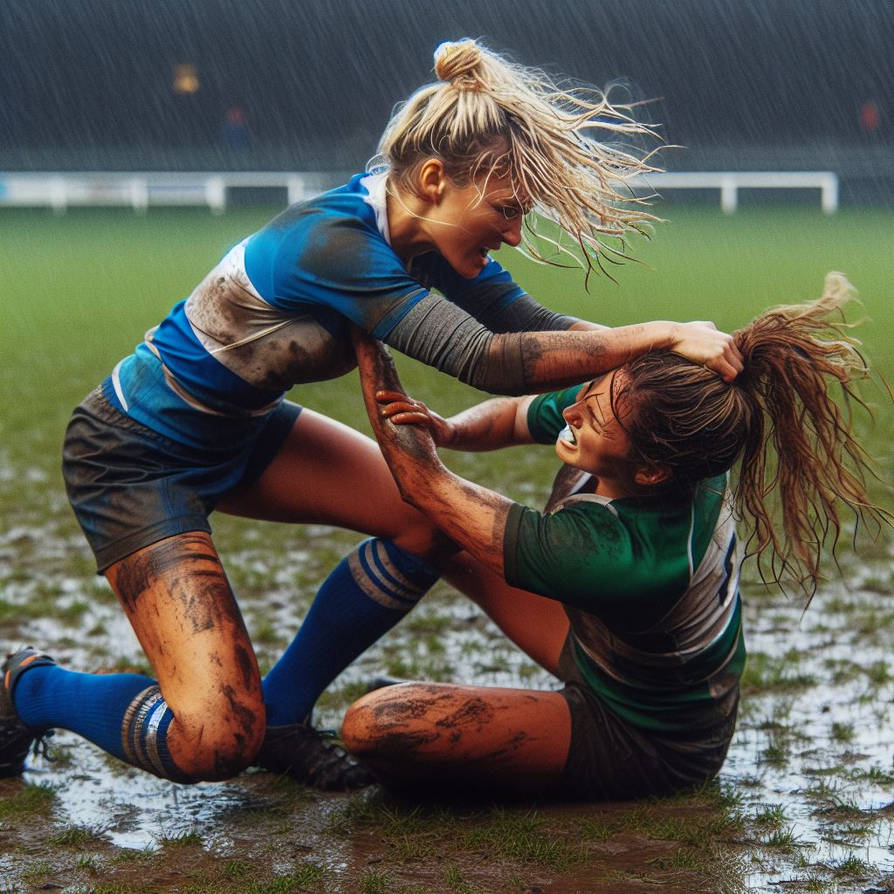 Female Rugby Brawl Rugby field brawls (38) by TragicCatFightFan on DeviantArt