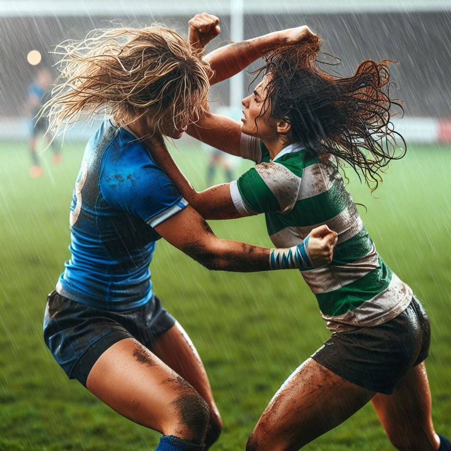 Female Rugby Brawl Rugby field brawls (34) by TragicCatFightFan on DeviantArt