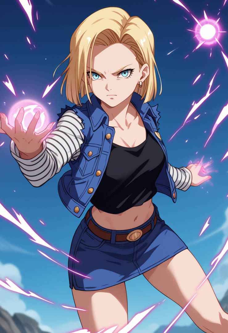Android 18 Ripped Clothing Android 18 - battle by CCCreationsCCC on DeviantArt