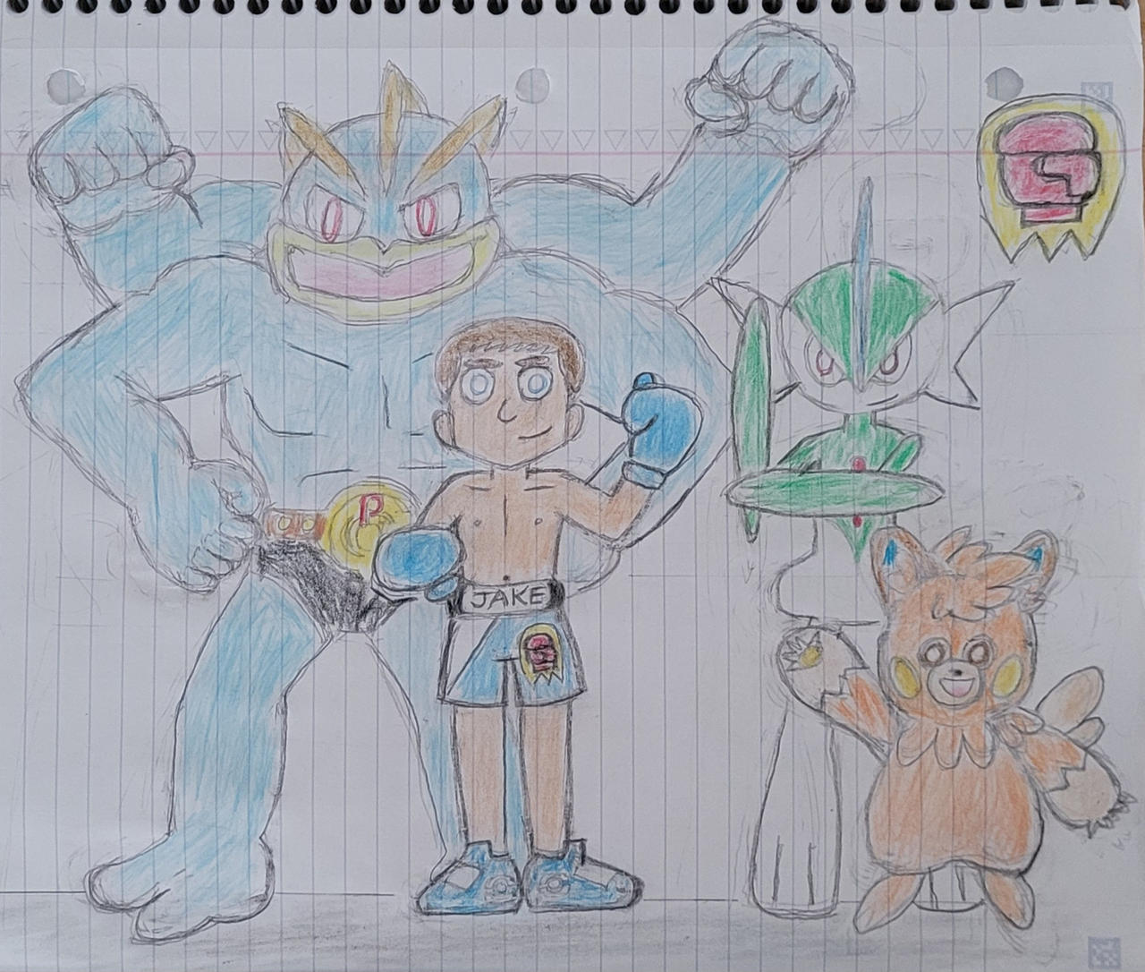 Jake and his Fighting Type Pokemon!