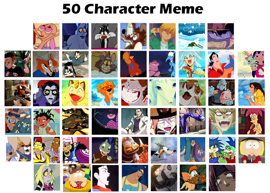 cartoon characters meme by coffeebandit on DeviantArt cartoon characters meme by coffeebandit on DeviantArt