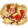 prancing fox