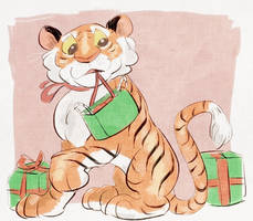 christmas tiger