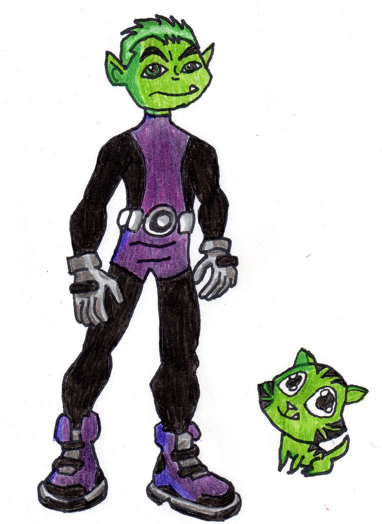 Beast Boy And His Cat Form By Ritalabella On DeviantArt.