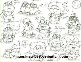 Baby Koopaling Doodles