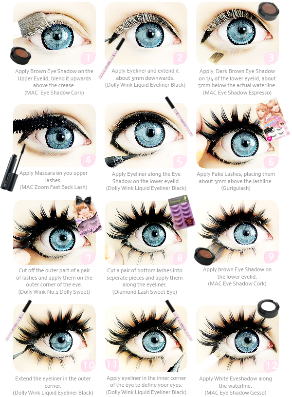 Gyaru Makeup Tutorial By Princessrindoll On Deviantart