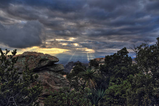 Sunset atop Windy Point