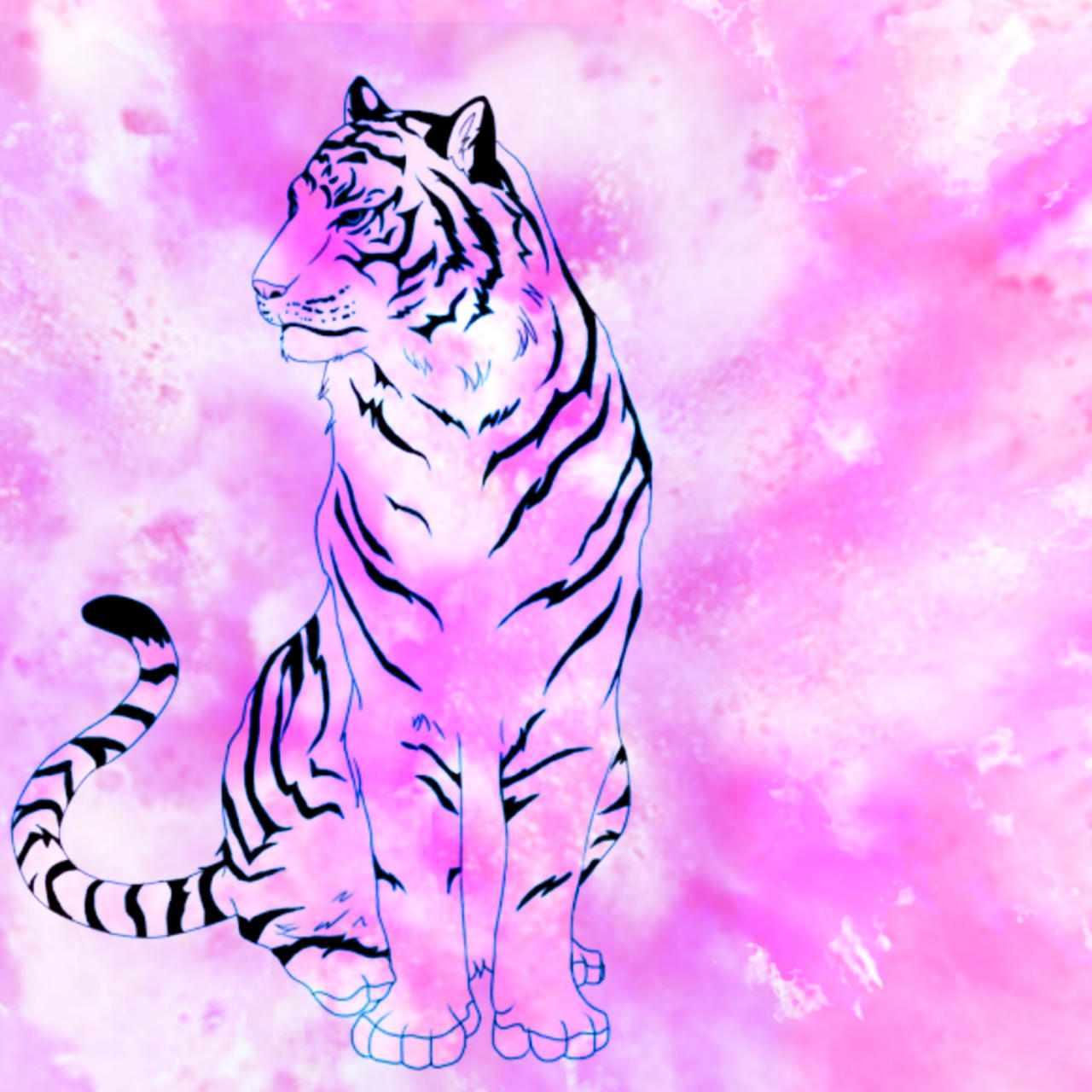 Pink Tiger by CameronCarson on DeviantArt