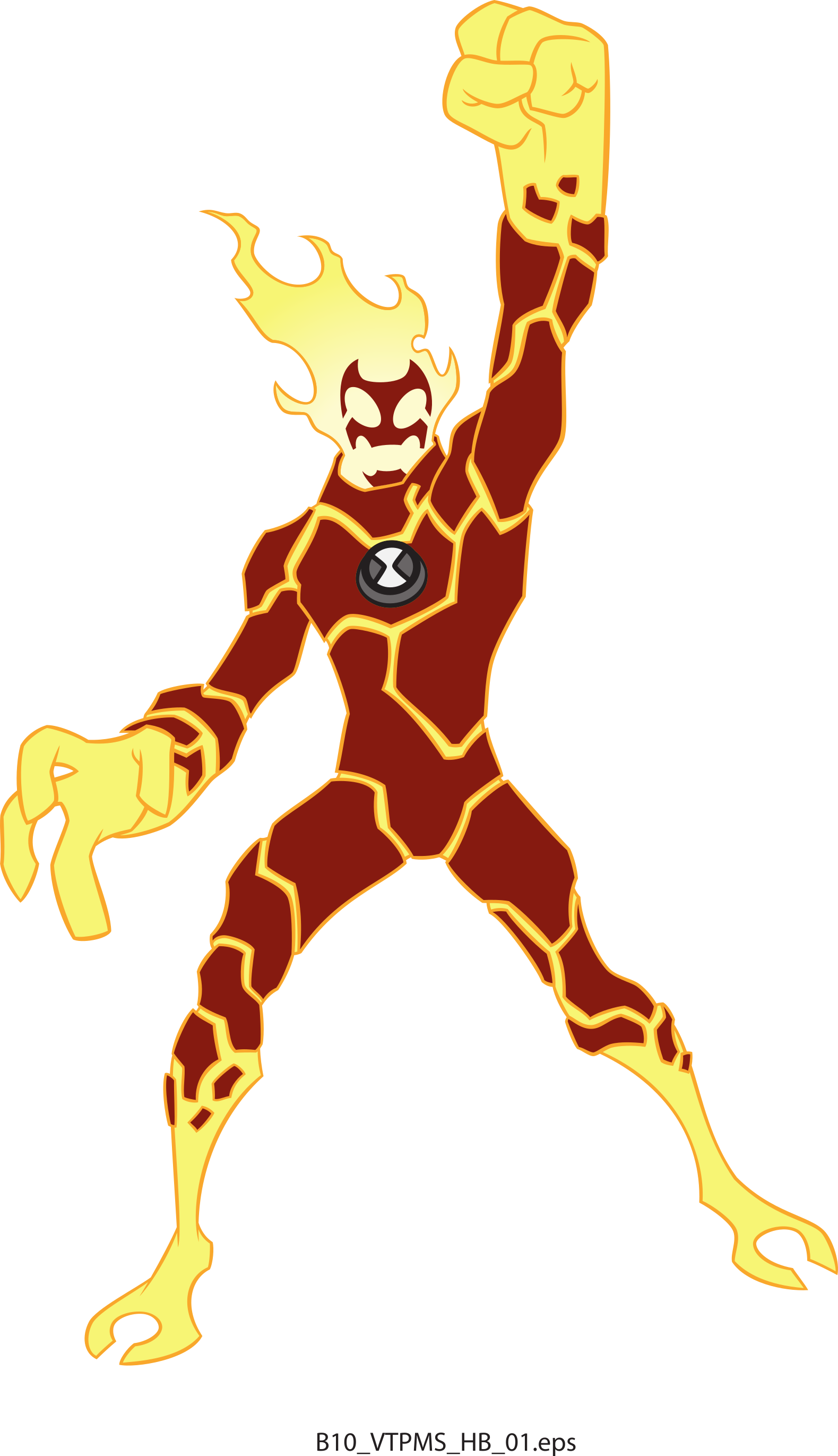 Ben 10 - Heatblast (Pose 1) by CameronCarson on DeviantArt