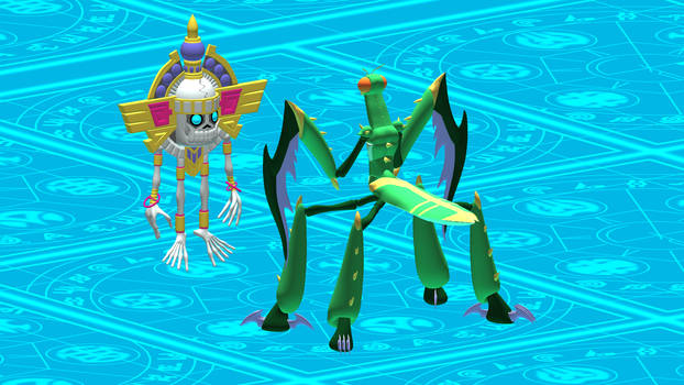 Bakugan - El Condor X Mantris | 3D Model Preview