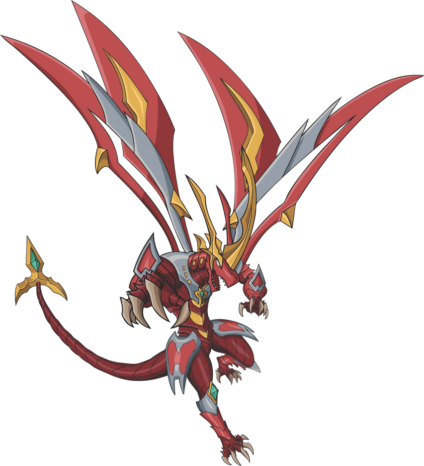 Bakugan - Pyrus Titanium Dragonoid (Pose 2) by CameronCarson on DeviantArt