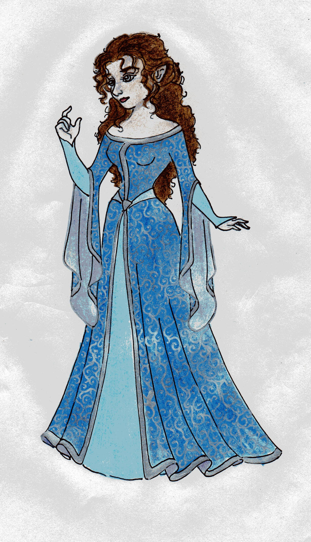 Fem!Bilbo: Belle Baggins' Elven gown. No.1
