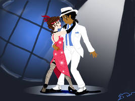 M.J. and OC: Smooth Criminal pas de deux.