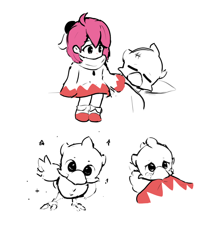 Chocobo's Dungeon 2 Doodles by aamakuruu on DeviantArt