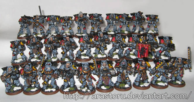 Space Wolves Grey Hunters.