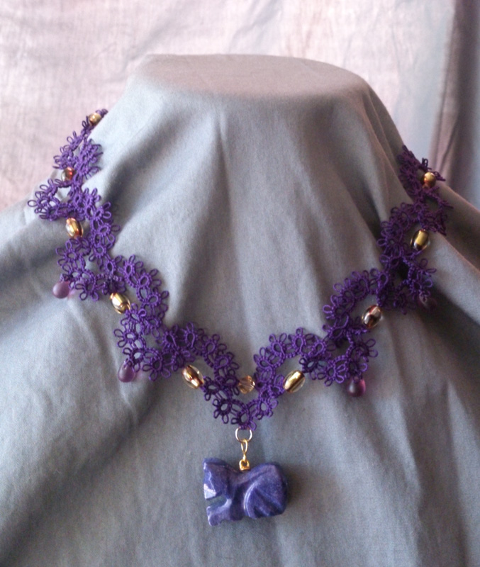 Purple Cat Necklace