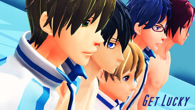 Iwatobi swimclub and Rin / video link [Get Lucky]