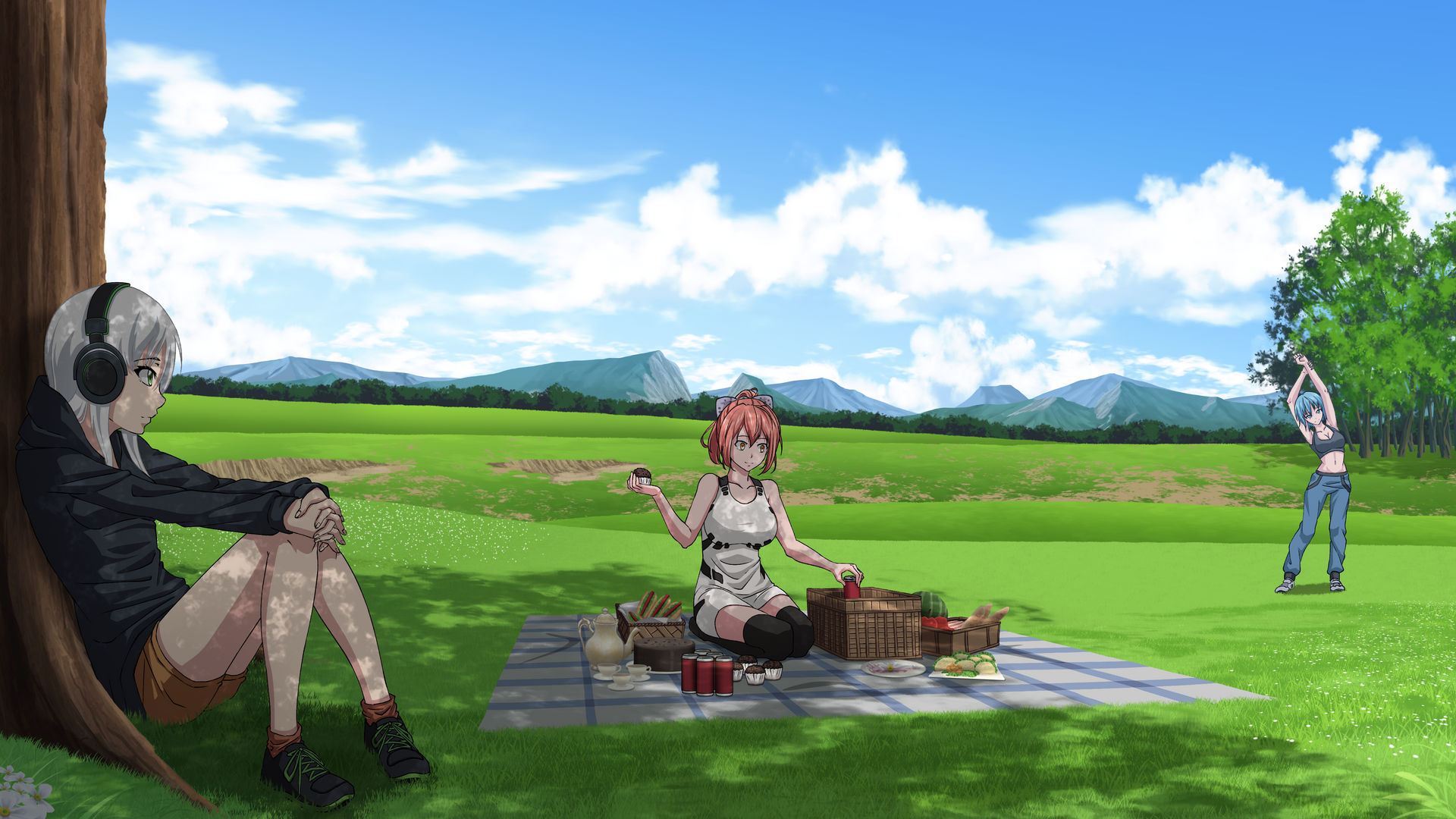 Anime Picnic by Chippye on DeviantArt